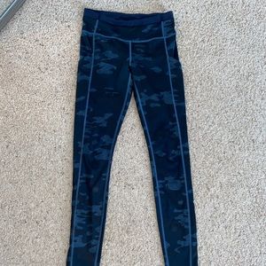 Lulu lemon full length blue/navy camo leggings